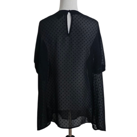 Torrid Crinkle Chiffon Rib Trim Top - Picture 4 of 5